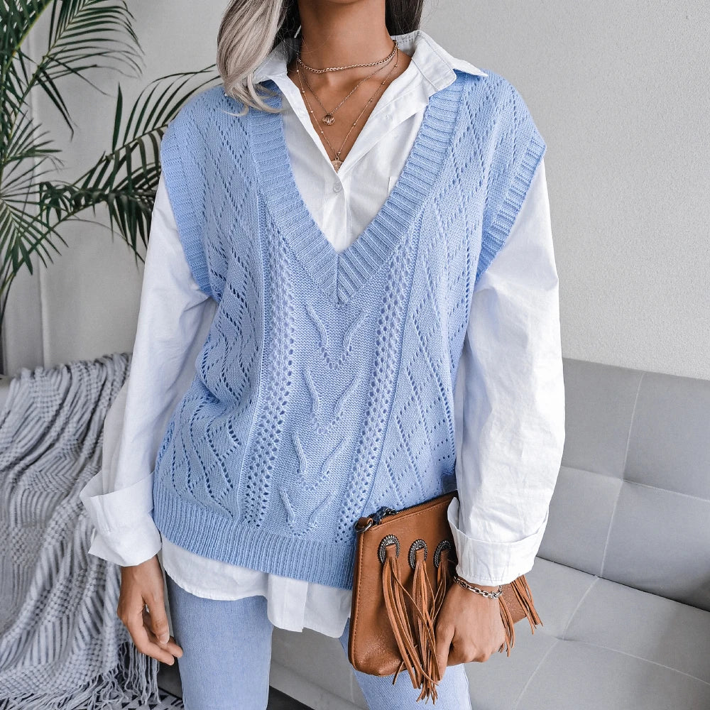 Stella Knitted Vest Sweater