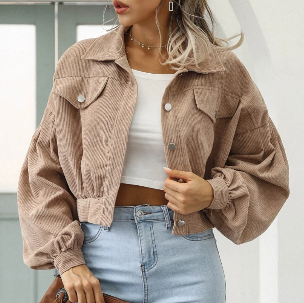 Allie Cropped Bomber Jacket